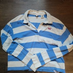 Levi's polo striped top sz small